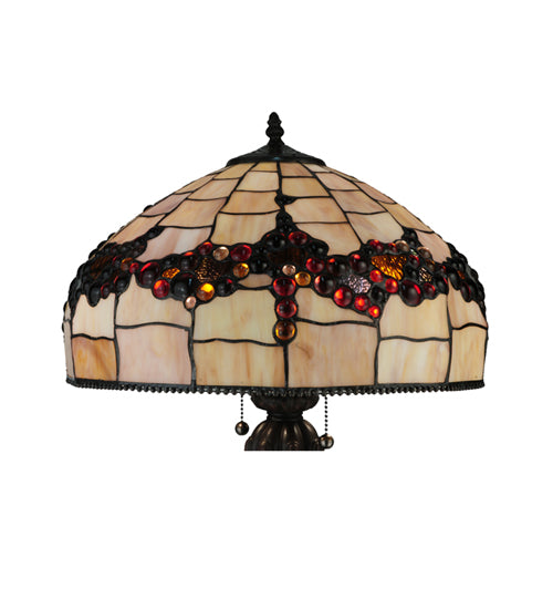 Meyda Tiffany Lighting 130698 Concord Two Light Table Lamp Lamp Bronze / Dark