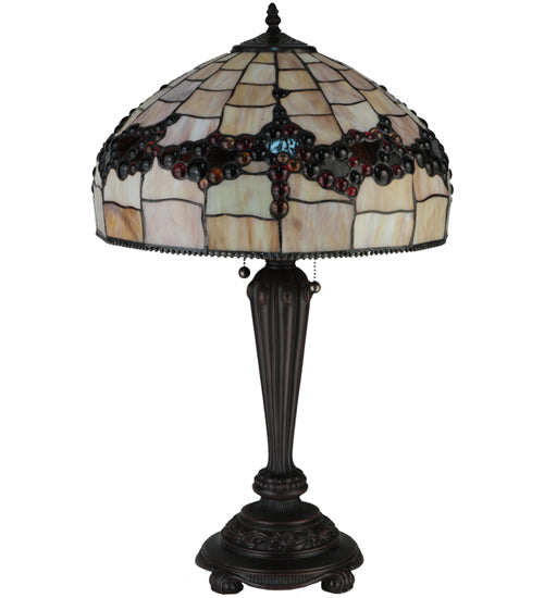 Meyda Tiffany Lighting 130698 Concord Two Light Table Lamp Lamp Bronze / Dark