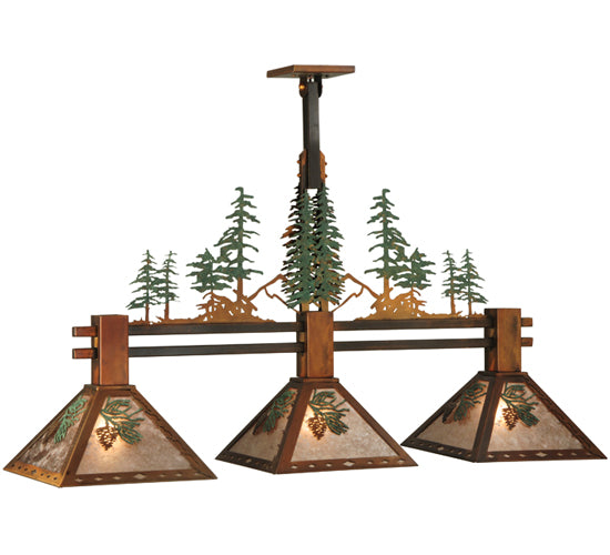 Meyda Tiffany Winter Pine 130714 Pendant Light - Vintage Copper, Custom