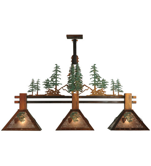 Meyda Tiffany Winter Pine 130714 Pendant Light - Vintage Copper, Custom
