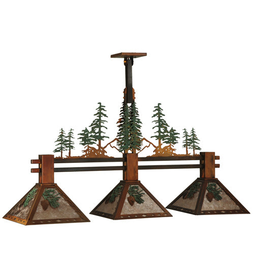 Meyda Tiffany Winter Pine 130714 Pendant Light - Vintage Copper, Custom