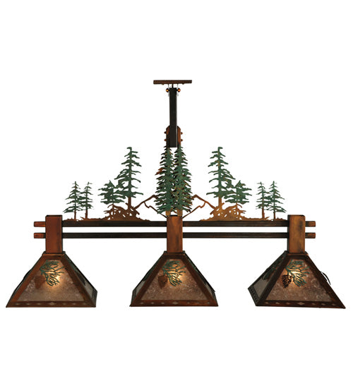 Meyda Tiffany Winter Pine 130714 Pendant Light - Vintage Copper, Custom