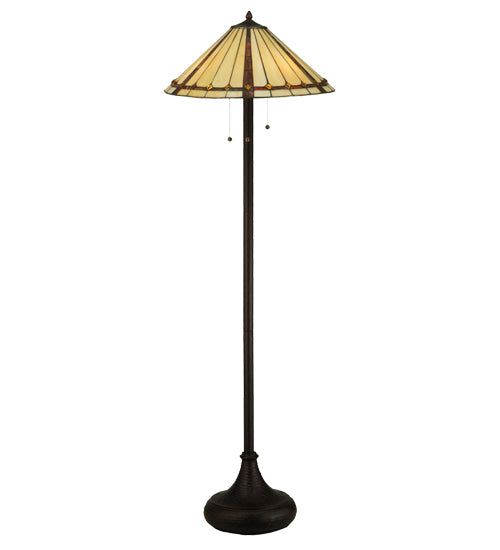 Meyda Tiffany Lighting 130742 Belvidere Floor Lamp Lamp Bronze / Dark