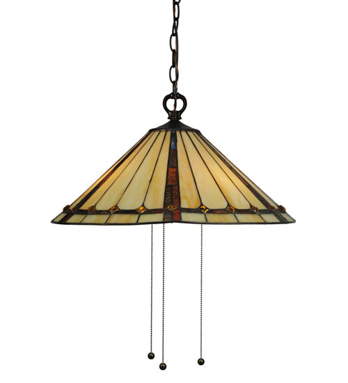 Meyda Tiffany Belvidere 130744 Pendant Light - Mahogany Bronze