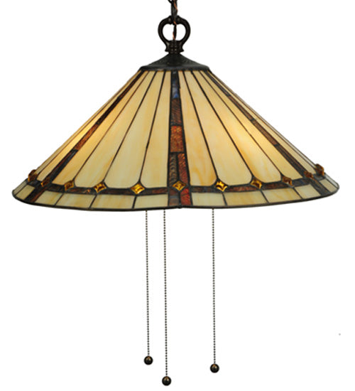 Meyda Tiffany Belvidere 130744 Pendant Light - Mahogany Bronze