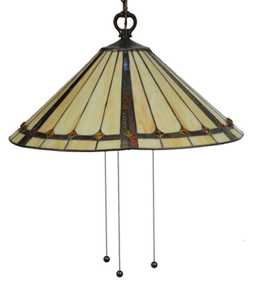 Meyda Tiffany Belvidere 130744 Pendant Light - Mahogany Bronze