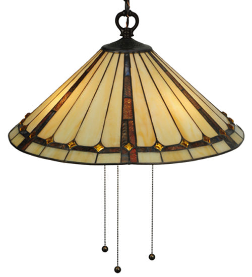 Meyda Tiffany Belvidere 130744 Pendant Light - Mahogany Bronze