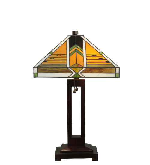 Meyda Tiffany Lighting 130749 Abilene Table Lamp Lamp Bronze / Dark