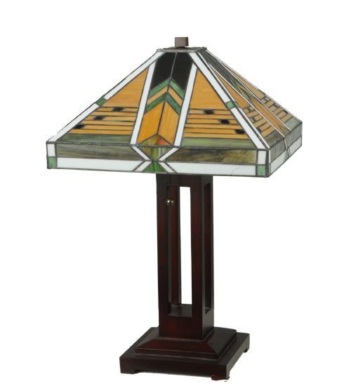 Meyda Tiffany Lighting 130749 Abilene Table Lamp Lamp Bronze / Dark