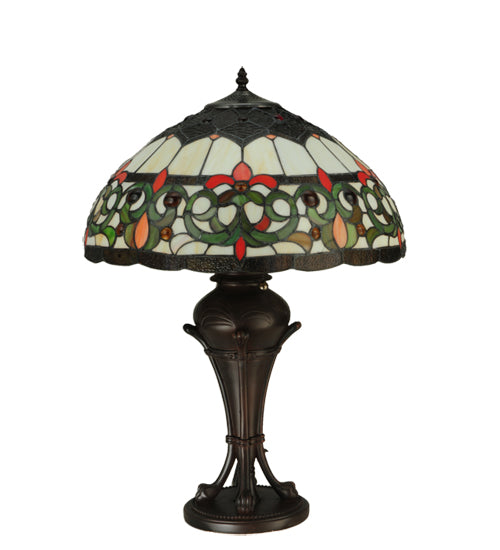 Meyda Tiffany Lighting 130756 Creole Two Light Table Lamp Lamp Bronze / Dark