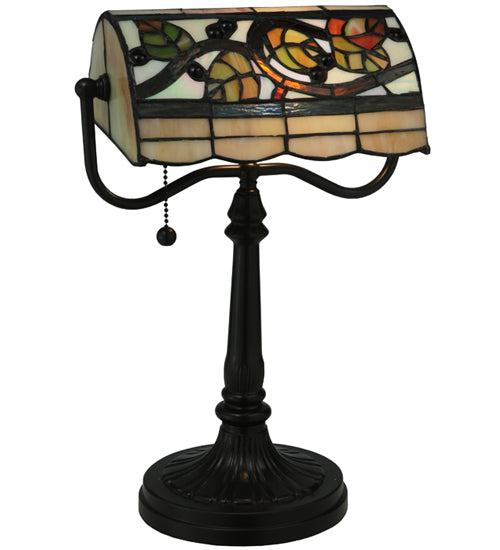 Meyda Tiffany Lighting 130760 Vineyard One Light Banker's Lamp Lamp Bronze / Dark