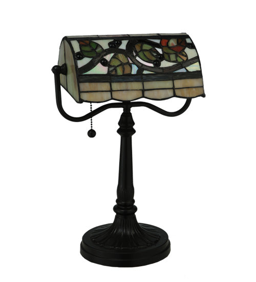 Meyda Tiffany Lighting 130760 Vineyard One Light Banker's Lamp Lamp Bronze / Dark