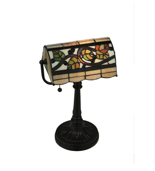 Meyda Tiffany Lighting 130760 Vineyard One Light Banker's Lamp Lamp Bronze / Dark