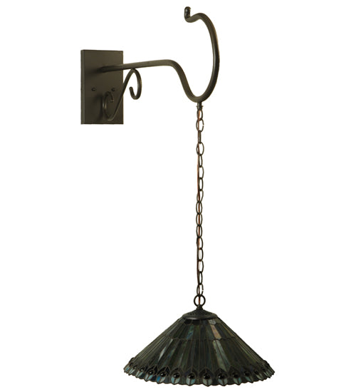 Meyda Tiffany Tiffany Jeweled Peacock 130796 Wall Light - Timeless Bronze