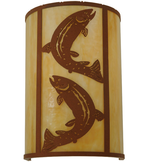 Meyda Tiffany Leaping Trout 130803 Wall Light - Earth