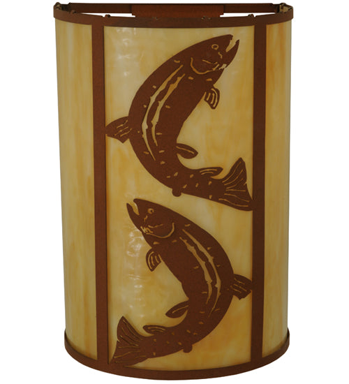 Meyda Tiffany Leaping Trout 130803 Wall Light - Earth