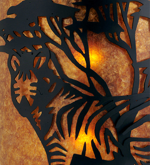 Meyda Tiffany Zebra 130871 Wall Light - Mahogany Bronze