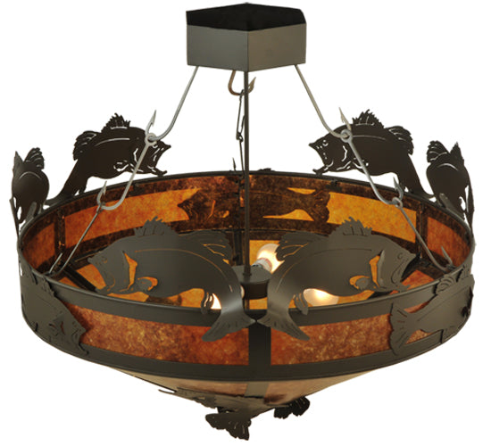 Meyda Tiffany Catch Of The Day 130951 Ceiling Light - Timeless Bronze