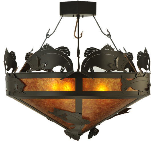 Meyda Tiffany Catch Of The Day 130951 Ceiling Light - Timeless Bronze