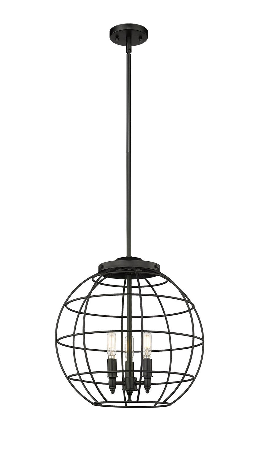 Innovations Essex 221-3S-BK-CE-16-BK Pendant Light - Matte Black