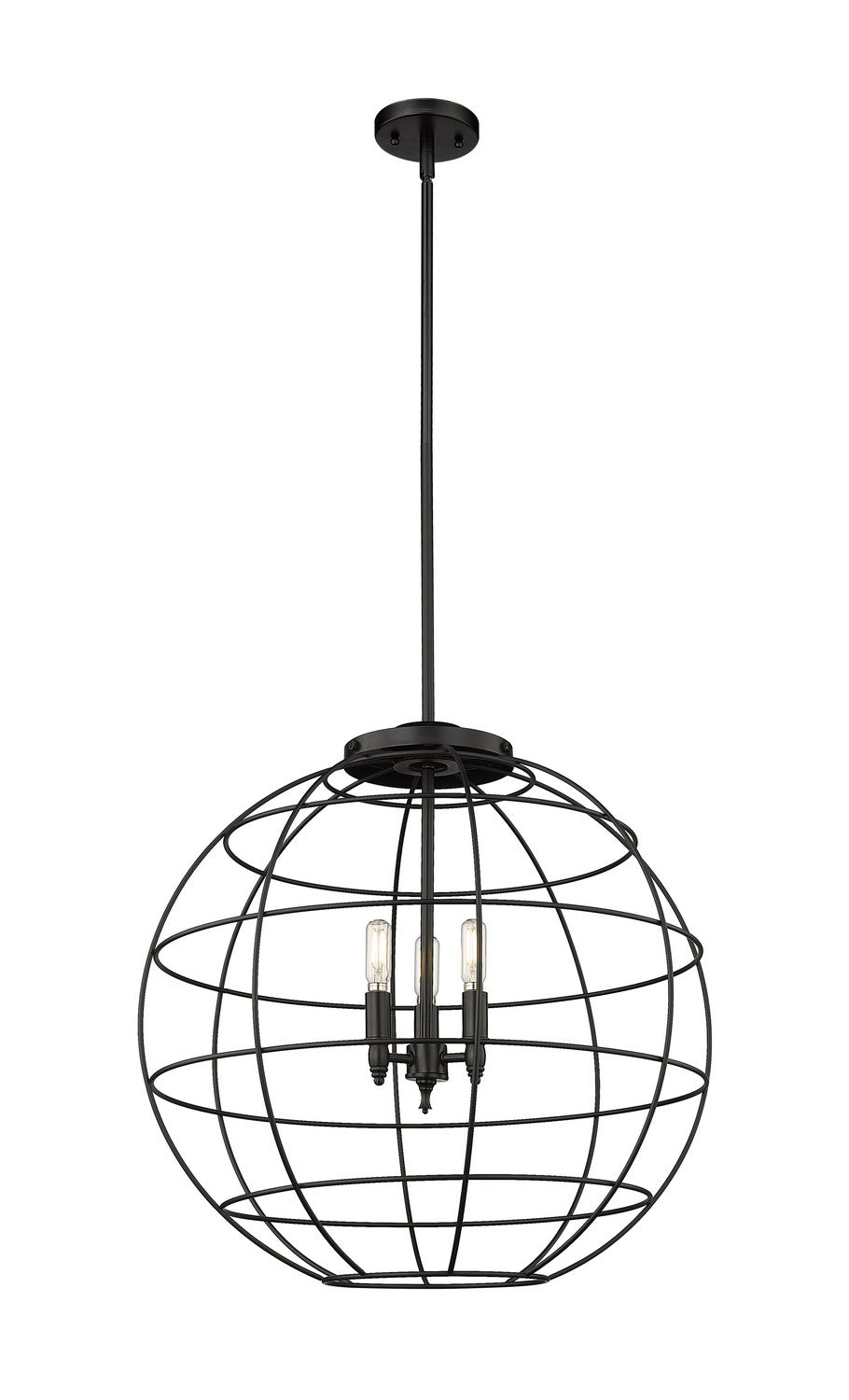 Innovations Essex 221-3S-BK-CE-22-BK Pendant Light - Matte Black