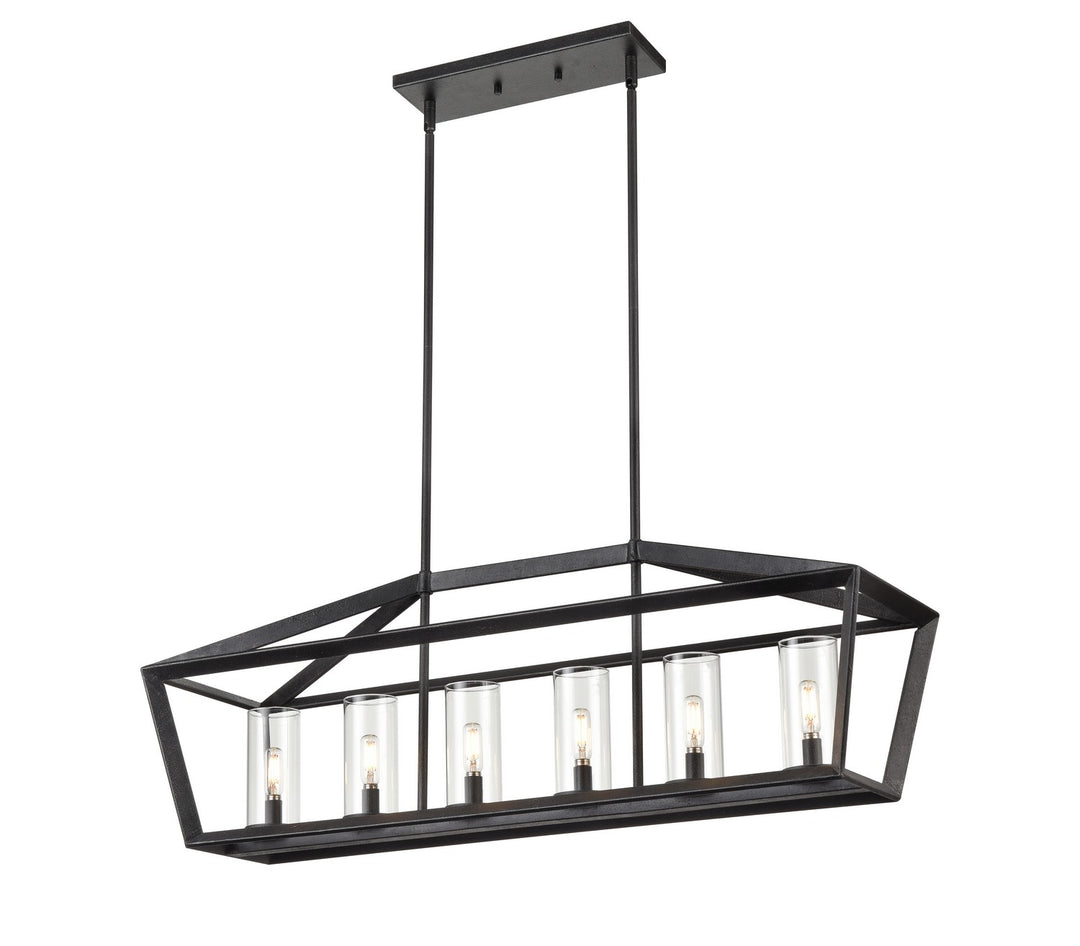 Innovations Downtown Urban 378-6I-WZ-CL-39 Pendant Light - Weathered Zinc