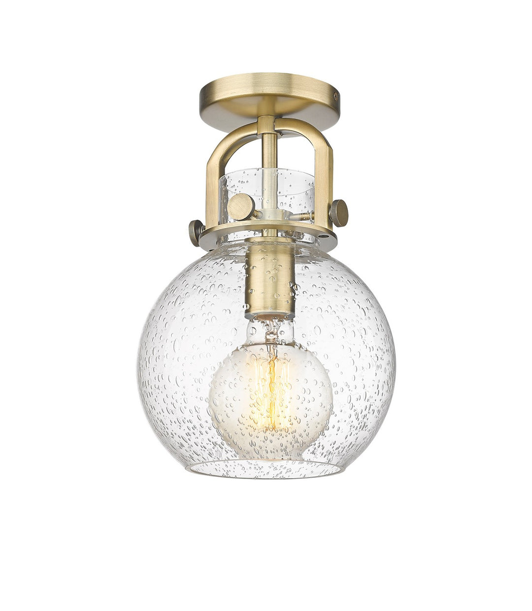 Innovations Downtown Urban 410-1F-BB-G410-8SDY Ceiling Light - Brushed Brass