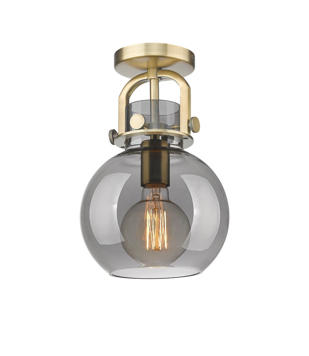 Innovations Downtown Urban 410-1F-BB-G410-8SM Ceiling Light - Brushed Brass