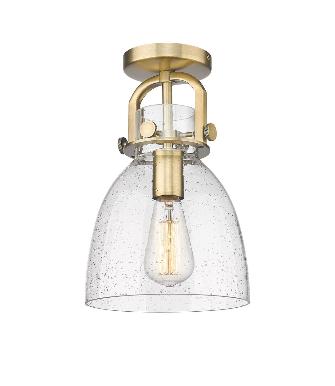 Innovations Downtown Urban 410-1F-BB-G412-8SDY Ceiling Light - Brushed Brass
