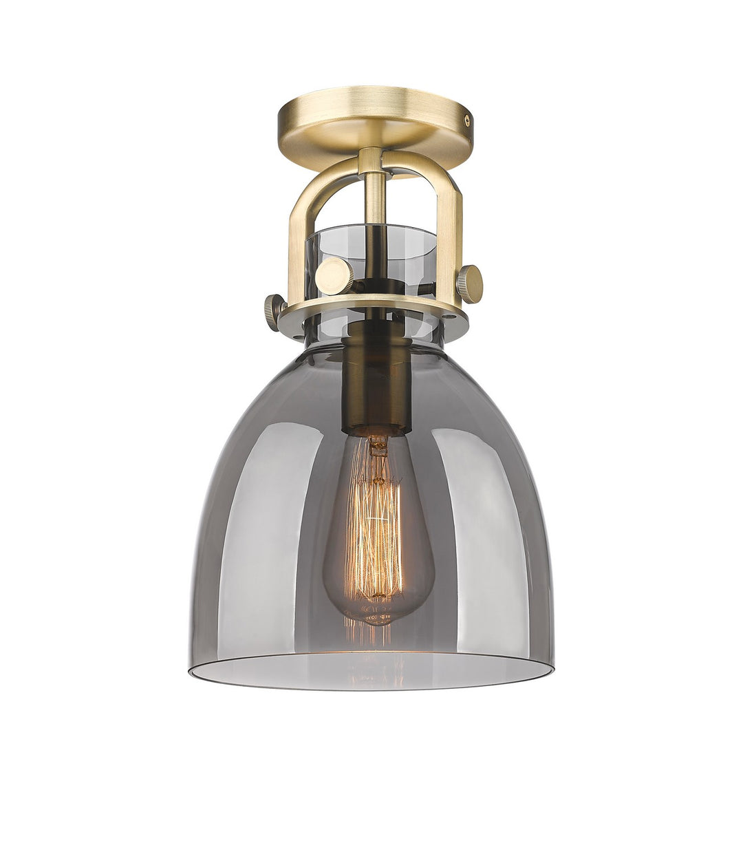 Innovations Downtown Urban 410-1F-BB-G412-8SM Ceiling Light - Brushed Brass
