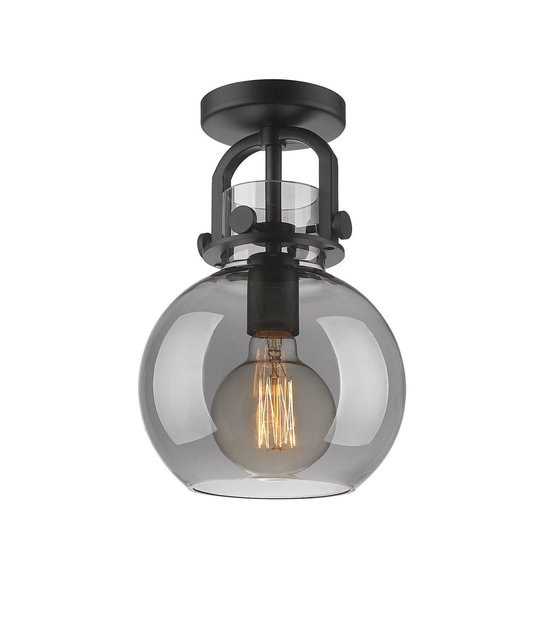 Innovations Downtown Urban 410-1F-BK-G410-8SM Ceiling Light - Matte Black