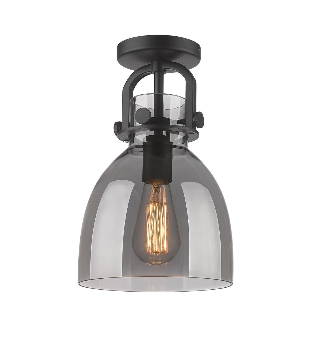 Innovations Downtown Urban 410-1F-BK-G412-8SM Ceiling Light - Matte Black