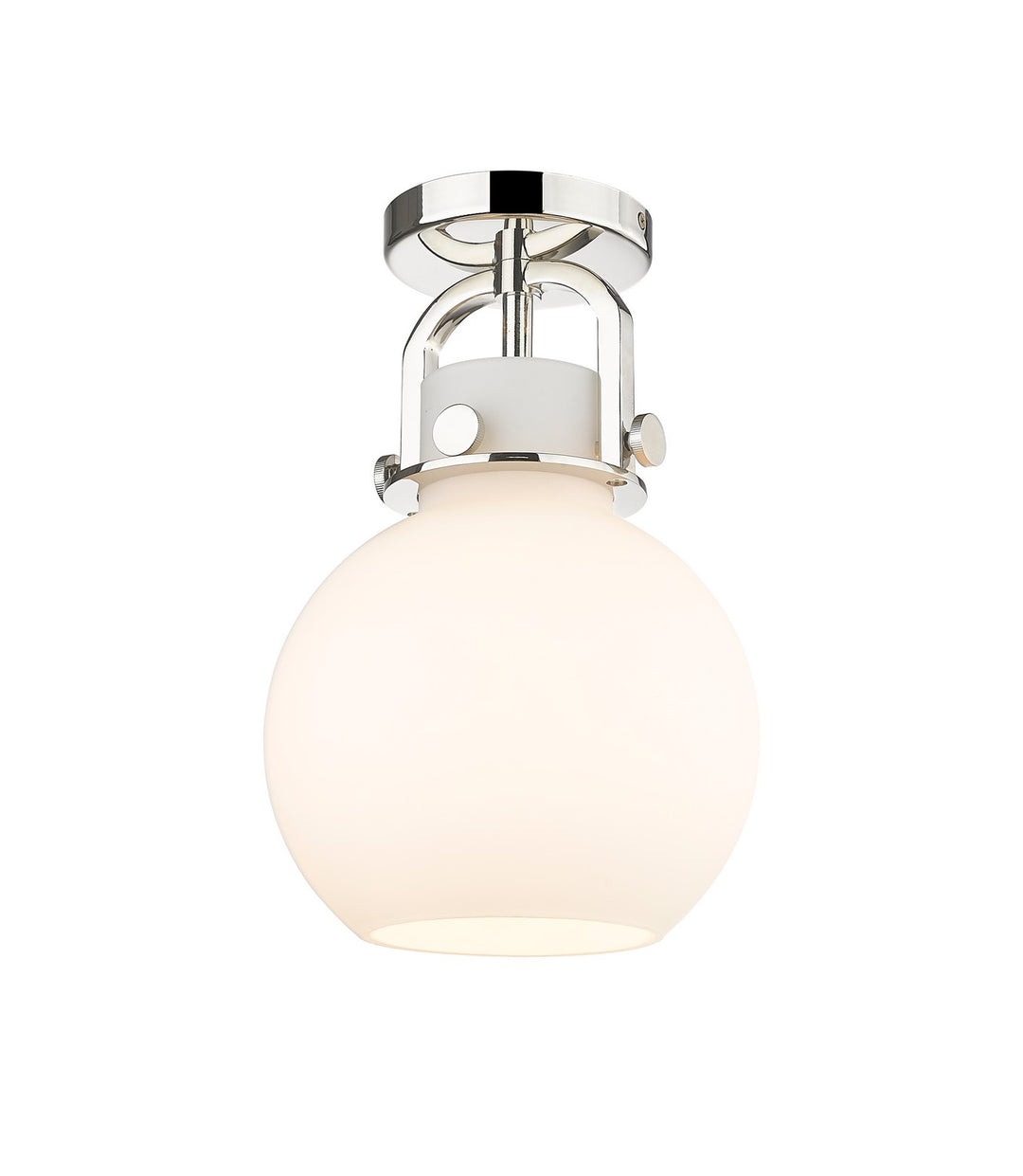 Innovations Downtown Urban 410-1F-PN-G410-8WH Ceiling Light - Polished Nickel