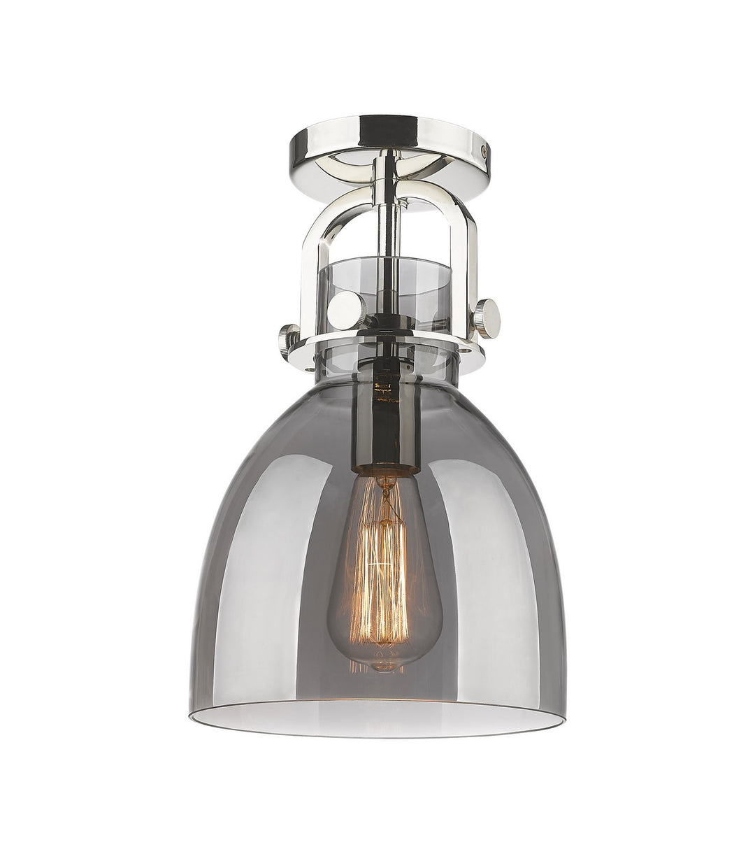 Innovations Downtown Urban 410-1F-PN-G412-8SM Ceiling Light - Polished Nickel