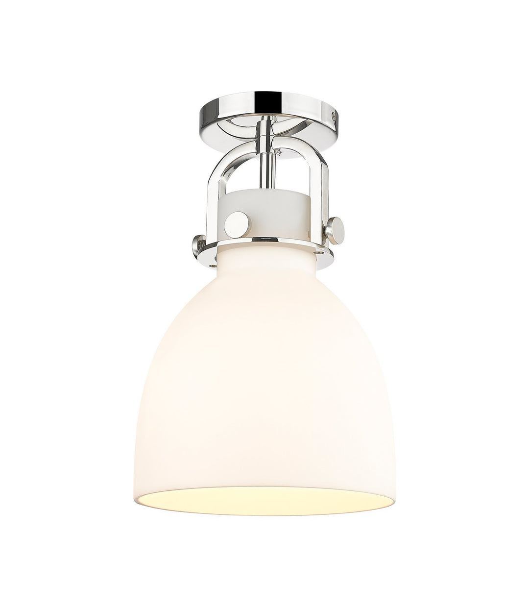 Innovations Downtown Urban 410-1F-PN-G412-8WH Ceiling Light - Polished Nickel