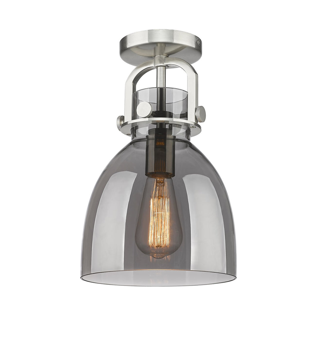 Innovations Downtown Urban 410-1F-SN-G412-8SM Ceiling Light - Satin Nickel