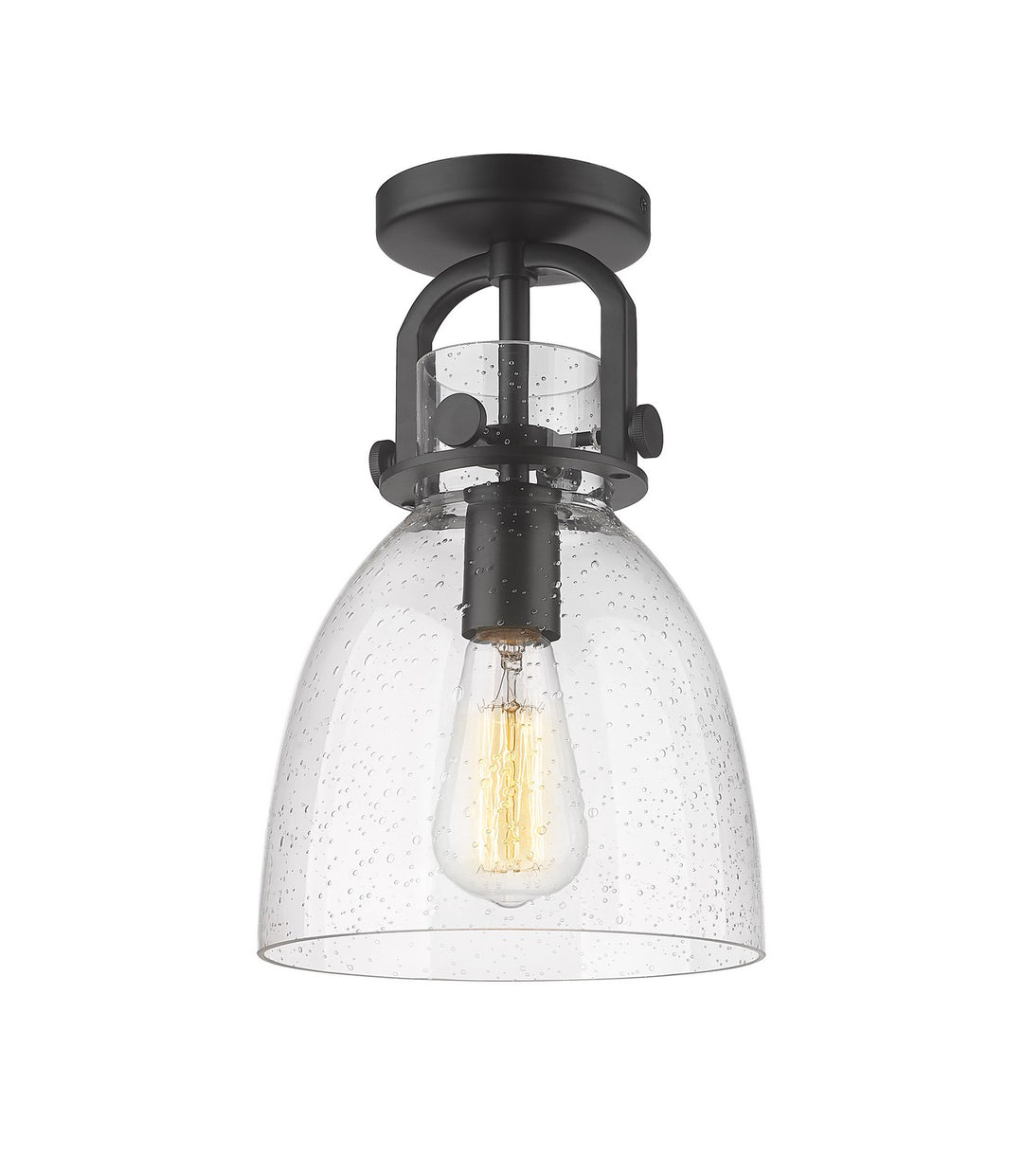 Innovations Downtown Urban 410-1F-BK-G412-8SDY Ceiling Light - Matte Black