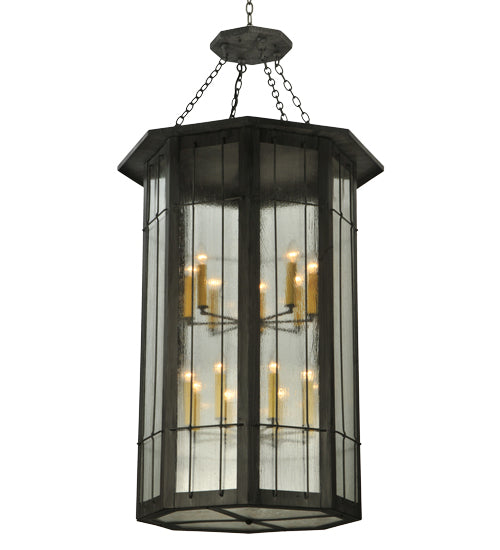 Meyda Tiffany Lighting 131145 West Albany 16 Light Pendant Decor Bronze / Dark