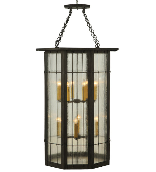 Meyda Tiffany Lighting 131145 West Albany 16 Light Pendant Decor Bronze / Dark