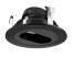 Elco Lighting EL2620B  Die-Cast Adjustable Slot Aperture Trim Recessed Light Black