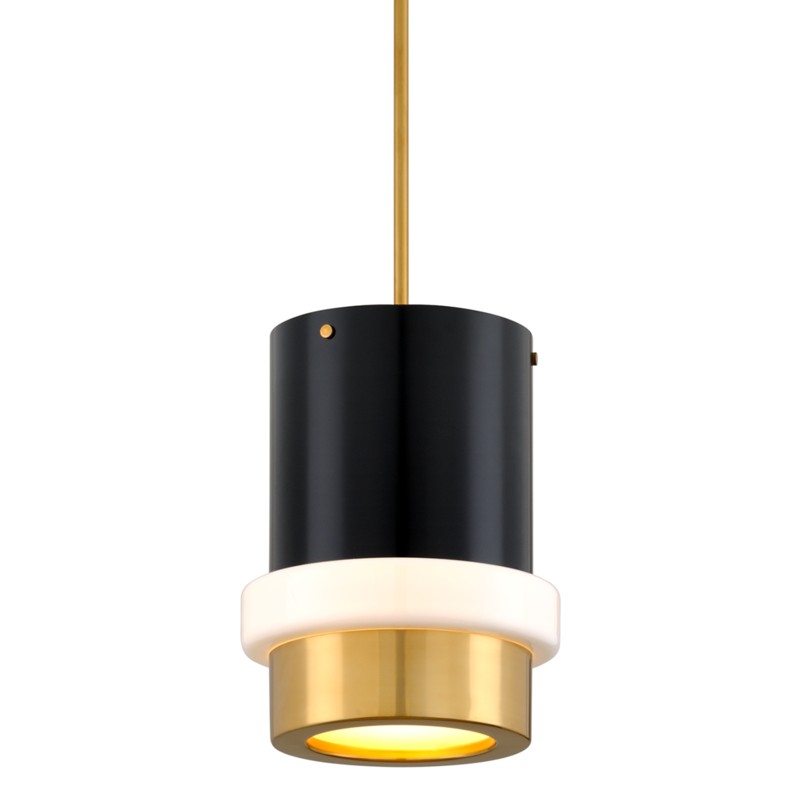 Corbett Beckenham 299-42-VPB/SBK Pendant Light - Vintage Polished Brass And Black