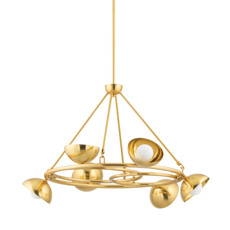 Corbett Oraibi 403-06-VB Chandelier Light - Vintage Brass