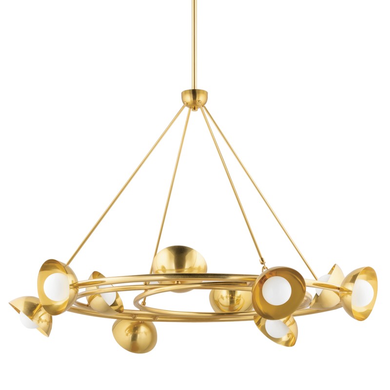 Corbett Oraibi 403-10-VB Chandelier Light - Vintage Brass