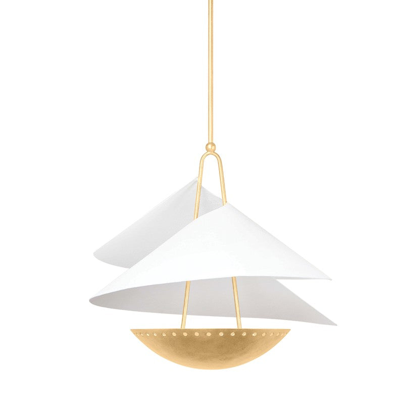 Corbett Carini 411-24-VGL/GSW Chandelier Light - Vintage Gold Leaf/Gesso White