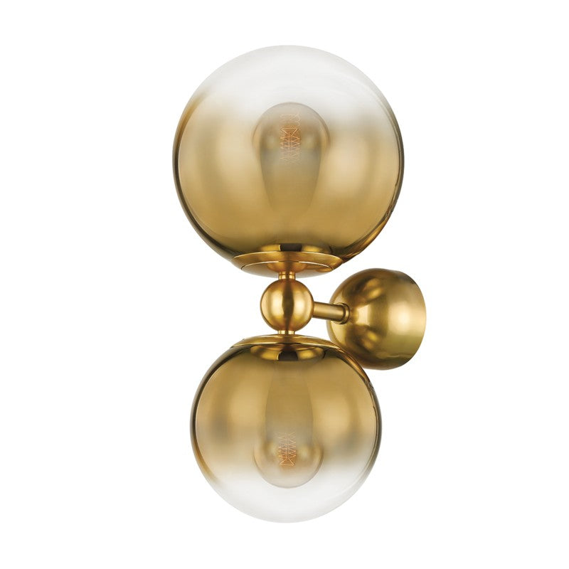 Corbett Kyoto 427-02-VPB Wall Sconce Light - Vintage Polished Brass