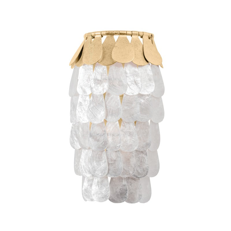 Corbett Coralie 434-12-VGL Wall Sconce Light - Vintage Gold Leaf