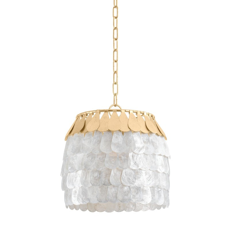 Corbett Coralie 434-14-VGL Pendant Light - Vintage Gold Leaf