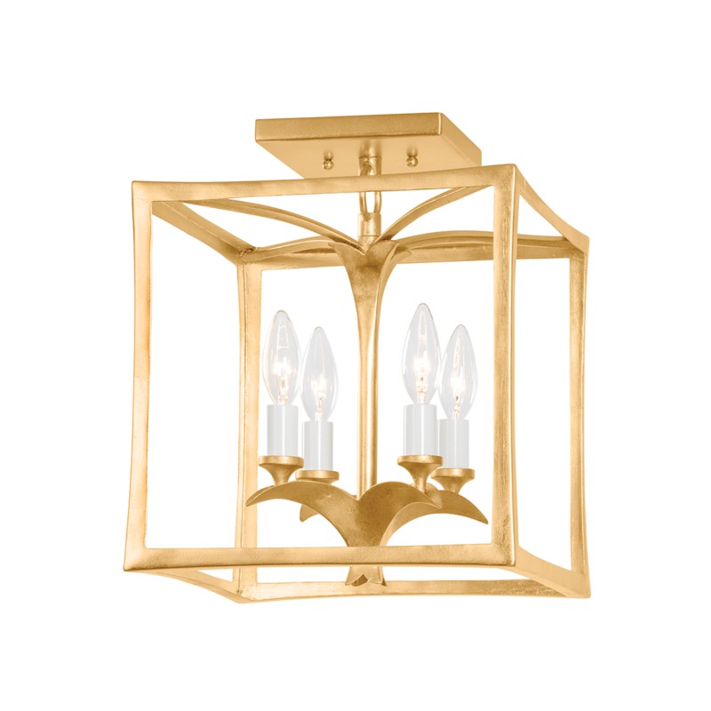 Corbett Bergamo 435-12-VGL/GL Ceiling Light - Vintage Gold Leaf