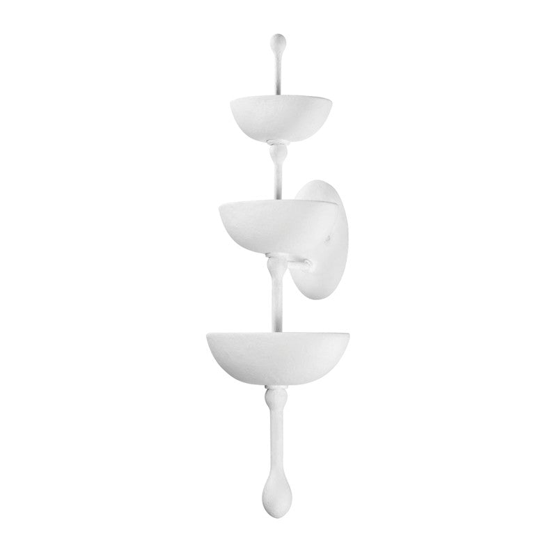 Corbett Aura 437-30-GSW Wall Sconce Light - Gesso White