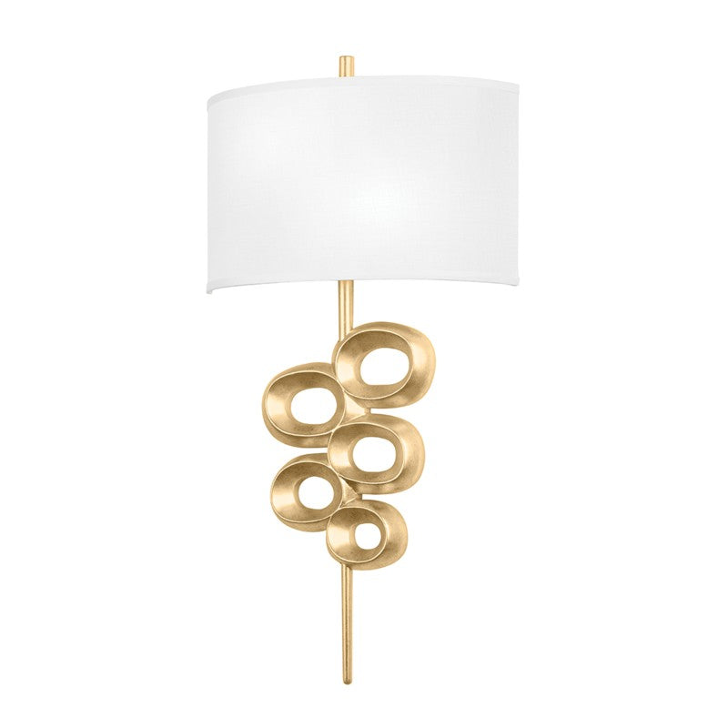 Corbett Tourmaline 450-16-VGL Wall Sconce Light - Vintage Gold Leaf